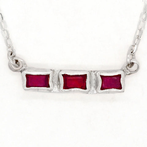 Ruby row Necklace
