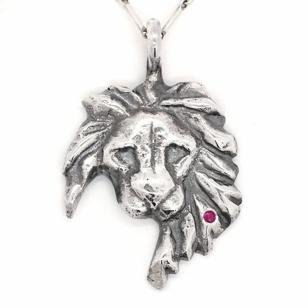 Lion Snake Jaguar outlet Cow Pendant & Rope Necklace Stainless Steel NEW