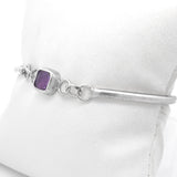 Amethyst Split Coil Bracelet