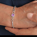 Amethyst Split Coil Bracelet