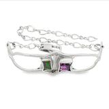 Happy Wave Amethyst and Mystic Topaz Bracelet