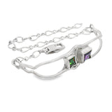 Happy Wave Amethyst and Mystic Topaz Bracelet