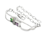 Happy Wave Amethyst and Mystic Topaz Bracelet