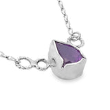 Amethyst Bezel Necklace
