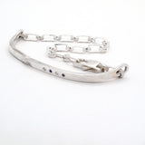 Sapphire & Diamonds Twist Bar Bracelet
