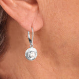 Pearl Dangle earrings on Covex Back