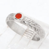 Textured Coral Ring (size 6 1/2)