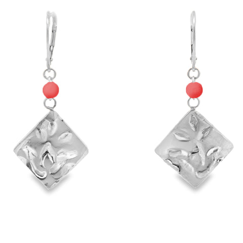 Diamond Shape Carnelian earrings