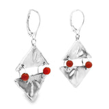 Dangle Carnelian Split earrings