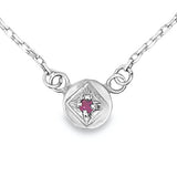 Full Moon Ruby Necklace