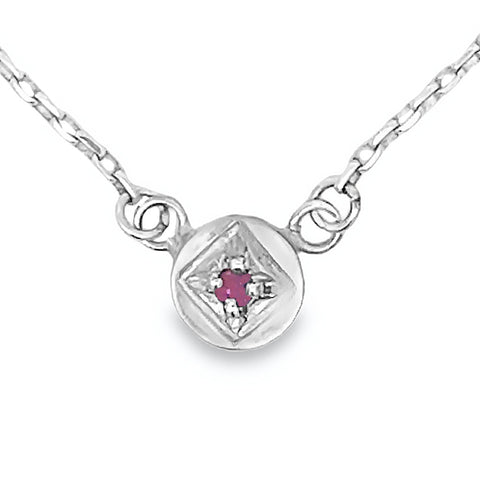 Full Moon Ruby Necklace
