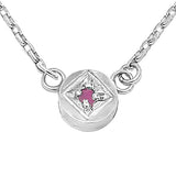 Full Moon Ruby Necklace
