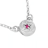 Full Moon Ruby Necklace
