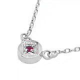 Full Moon Ruby Necklace