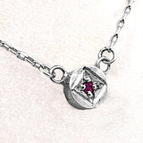 Full Moon Ruby Necklace