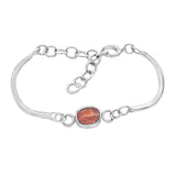 Indian Sunstone Split Coil Bracelet