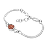 Indian Sunstone Split Coil Bracelet