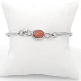 Indian Sunstone Split Coil Bracelet