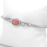Indian Sunstone Split Coil Bracelet