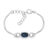 Iolite Split Coil Bracelet