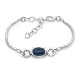 Iolite Split Coil Bracelet