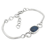 Iolite Split Coil Bracelet