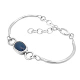 Iolite Split Coil Bracelet