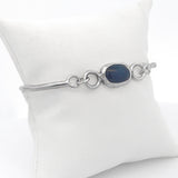 Iolite Split Coil Bracelet