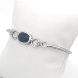 Iolite Split Coil Bracelet