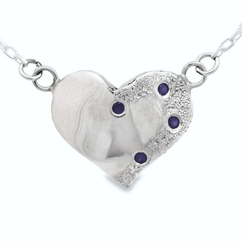 Midnight Heart Necklace