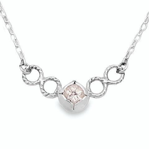Morganite Prongs Necklace