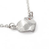 Small Heart & Garnet Necklace