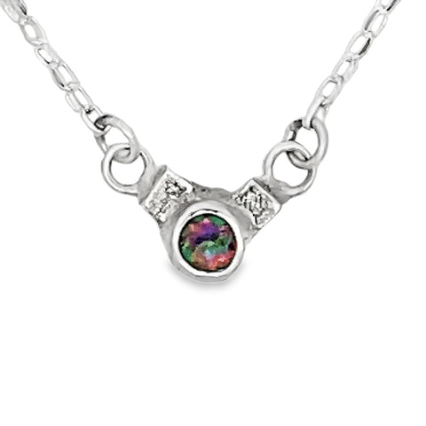 Dainty Mystic Topaz Necklace