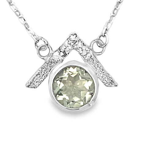 North Point Green Amethyst Necklace