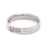 Criss Cross Pink Sapphire Ring (size 8 1/2)