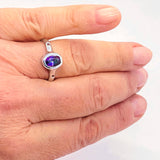 Mystic Topaz and Amethyst Ring (size 9)