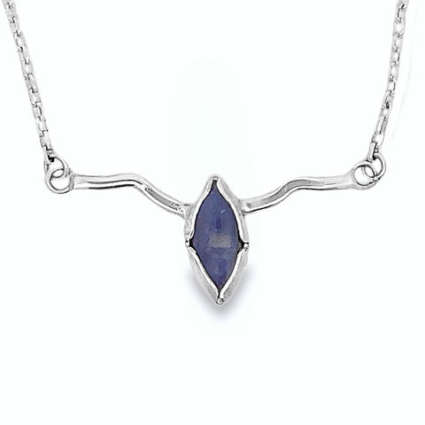 Tanzanite Cabochon Necklace
