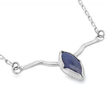 Tanzanite Cabochon Necklace