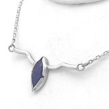 Tanzanite Cabochon Necklace