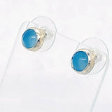 Blue Agate Post earrings