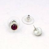 Garnet Post earrings