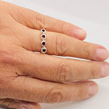 Garnet Row Ring (size 8)