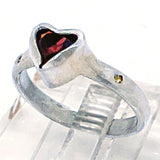 Garnet & Citrine Ring (size 8 1/2)