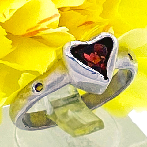 Garnet & Citrine Ring (size 6)