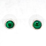Malachite Post earrings