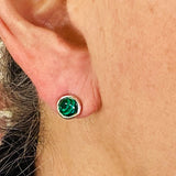 Malachite Post earrings