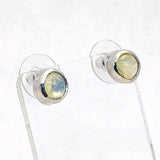 Rainbow Moonstone Post earrings
