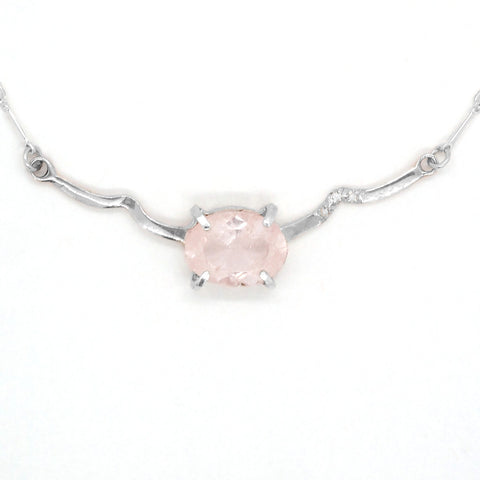 Morganite & Diamonds Necklace