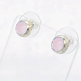 Rose Quartz Post earrings