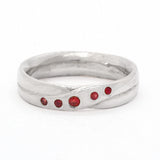 Criss Cross Ruby Ring (size 6)